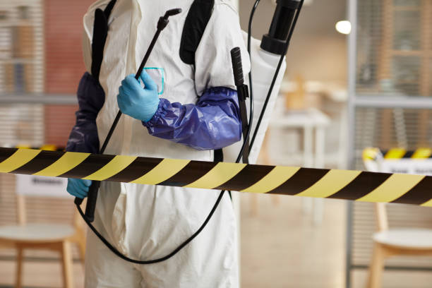 Professional Sewage Cleanup technician working in Gravette, AR